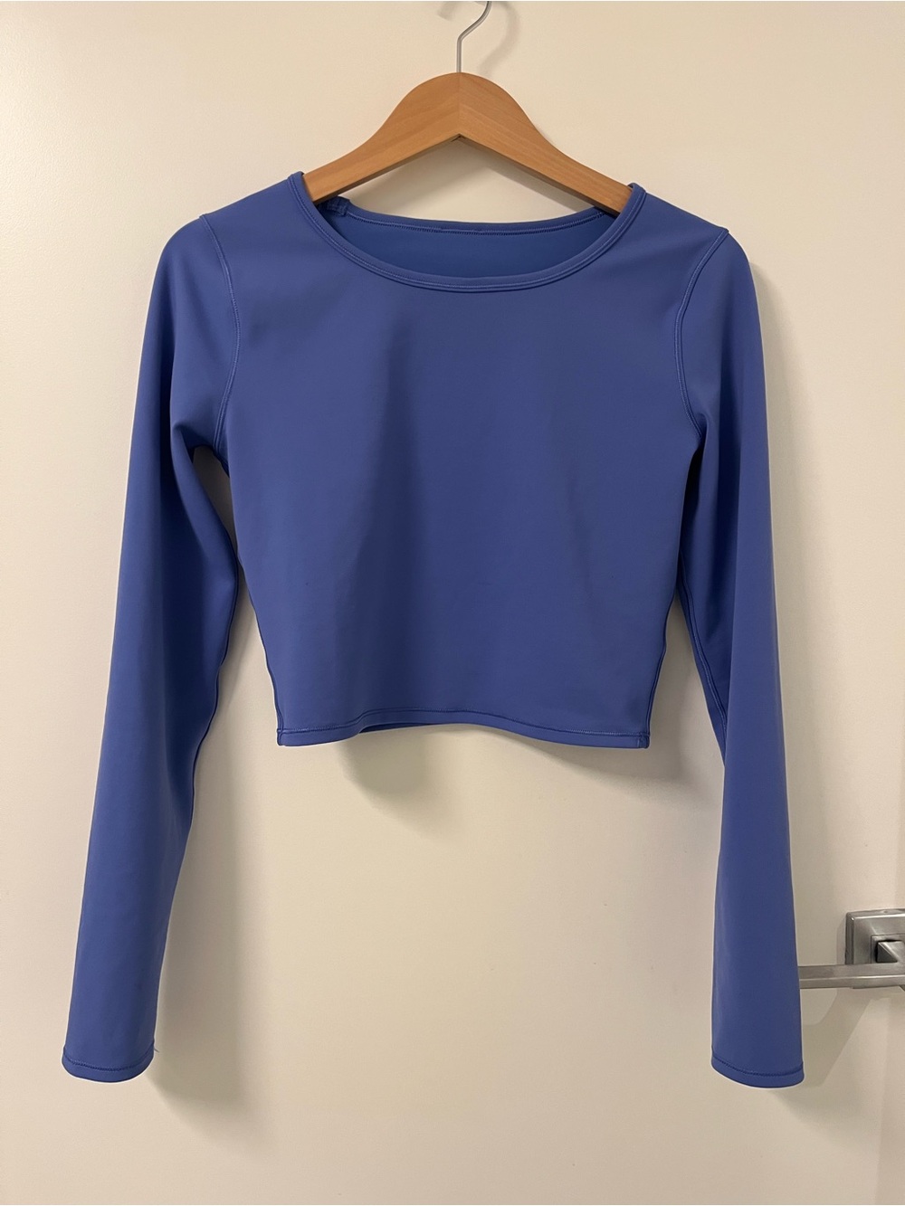 Lululemon Wunder Train Cropped Long-Sleeve Shirt (Size 4)